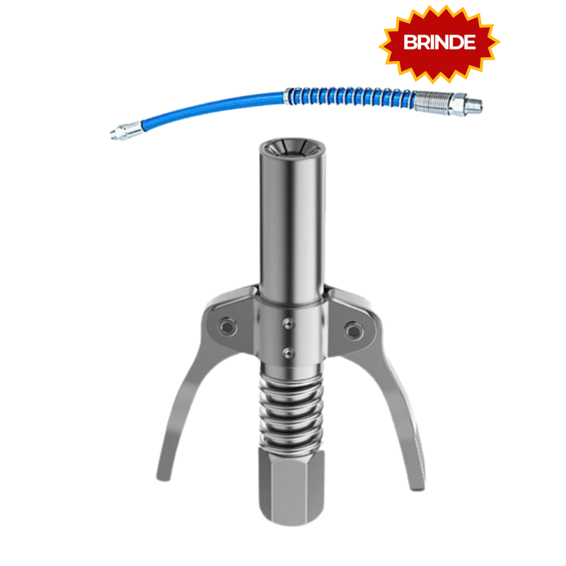 Acoplador de Graxa LubPro [FRETE GRÁTIS] + Mangueira Extensora 30cm (BRINDE)